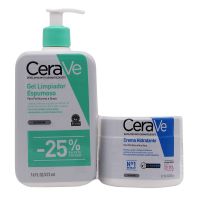 CERAVE Pack Crema Hidratante 340ml + Gel Espumoso 473ml