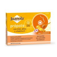 JUANOLA Própolis con Miel, Altea y Vit C sabor Naranja 24 Pastillas Blandas