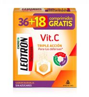 LEOTRON Vitamina C 36 comprimidos efervescentes + 18 comprimidos gratis