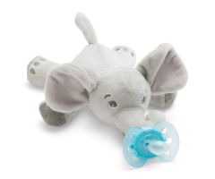 AVENT Philips Portachupete Ultra Soft Snuggle Elefante