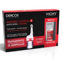 VICHY DERCOS Aminexil Clinical 5 Tratamiento Anticaída HOMBRE 12 Ampollas de 6ml
