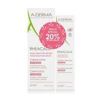 A-DERMA Rheacalm Pack Crema Rica 40ml + Rheacalm Contorno de Ojos 15ml