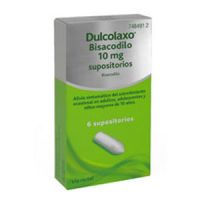 Dulcolaxo Bisacodilo 10 Mg 6 Supositorios